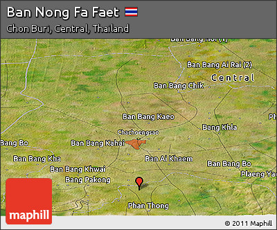 Satellite Panoramic Map of Ban Nong Fa Faet