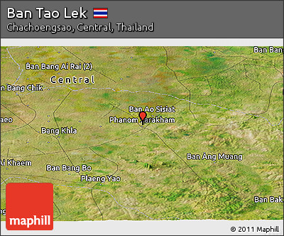 Satellite Panoramic Map of Ban Tao Lek