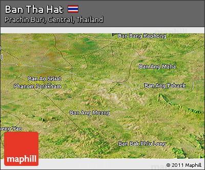 Satellite Panoramic Map of Ban Tha Hat