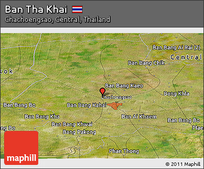 Satellite Panoramic Map of Ban Tha Khai