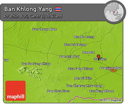 Physical 3D Map of Ban Khlong Yang