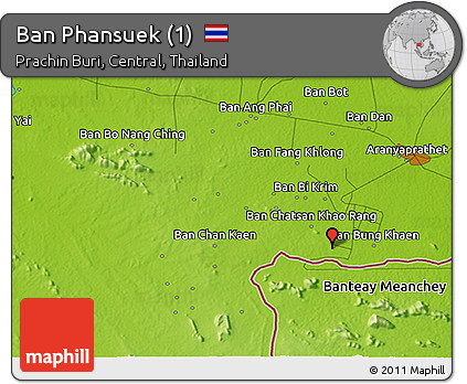 Physical 3D Map of Ban Phansuek (1)