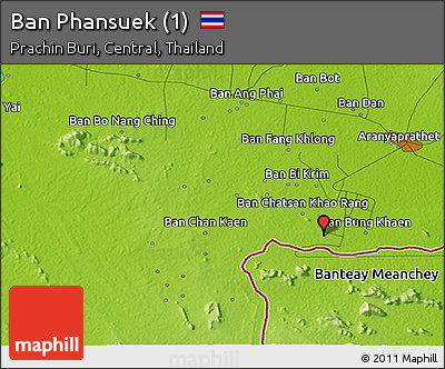 Physical 3D Map of Ban Phansuek (1)