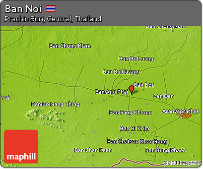 Physical 3D Map of Ban Noi