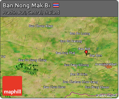 Satellite 3D Map of Ban Nong Mak Bi
