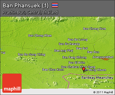 Physical Panoramic Map of Ban Phansuek (1)