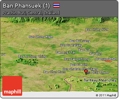 Satellite Panoramic Map of Ban Phansuek (1)