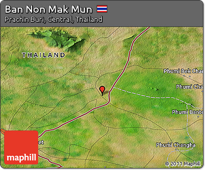 Satellite 3D Map of Ban Non Mak Mun