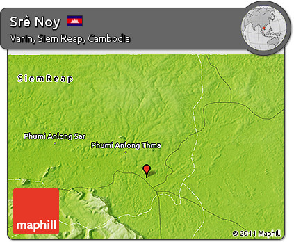 Physical 3D Map of Srê Noy