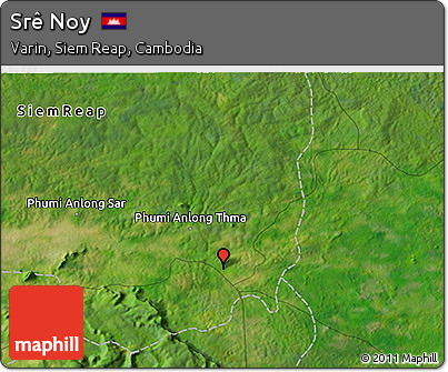 Satellite 3D Map of Srê Noy