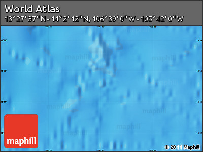 Physical Map of the Area around 13° 44' 54" N, 106° 10' 30" W