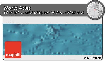 Satellite Panoramic Map of the Area around 13° 44' 54" N, 106° 10' 30" W