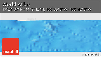 Shaded Relief Panoramic Map of the Area around 13° 44' 54" N, 106° 10' 30" W