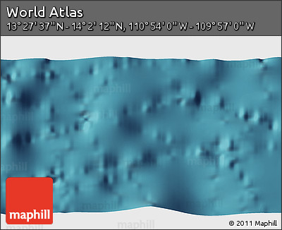 Satellite 3D Map of the Area around 13° 44' 54" N, 110° 25' 30" W