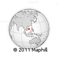 Outline Map of the Area around 13° 44' 54" N, 112° 16' 30" E, rectangular outline