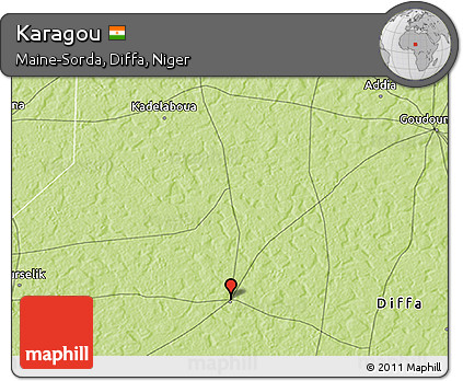 Physical 3D Map of Karagou