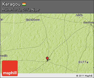Physical 3D Map of Karagou