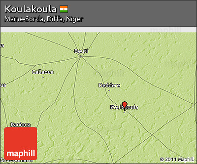 Physical 3D Map of Koulakoula