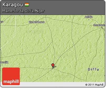 Physical 3D Map of Karagou