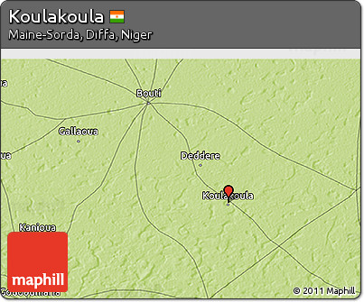 Physical 3D Map of Koulakoula