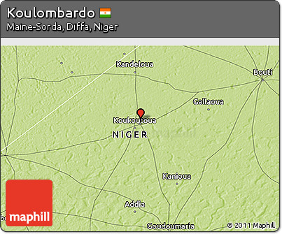 Physical 3D Map of Koulombardo