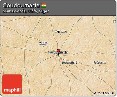 Satellite 3D Map of Goudoumaria