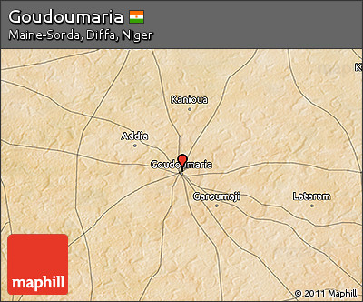 Satellite 3D Map of Goudoumaria