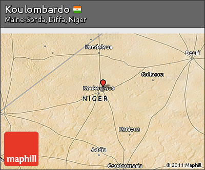 Satellite 3D Map of Koulombardo