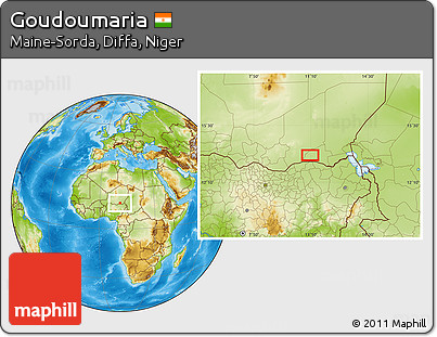 Physical Location Map of Goudoumaria