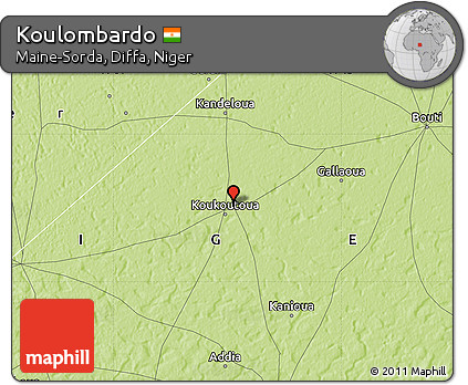Physical Map of Koulombardo