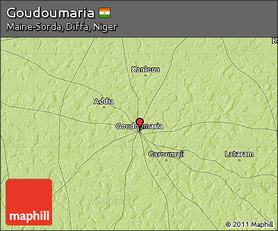 Physical Map of Goudoumaria