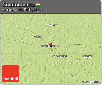 Physical Map of Goudoumaria