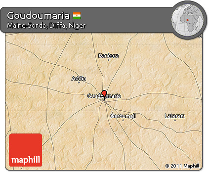 Satellite Map of Goudoumaria