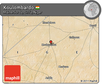 Satellite Map of Koulombardo