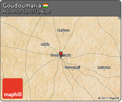 Satellite Map of Goudoumaria