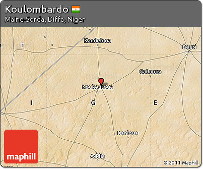Satellite Map of Koulombardo