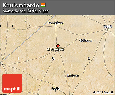 Satellite Map of Koulombardo