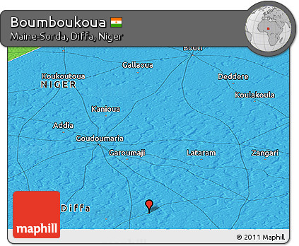 Political Panoramic Map of Boumboukoua