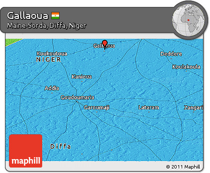 Political Panoramic Map of Gallaoua