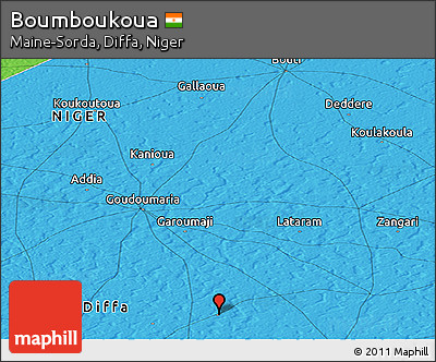 Political Panoramic Map of Boumboukoua