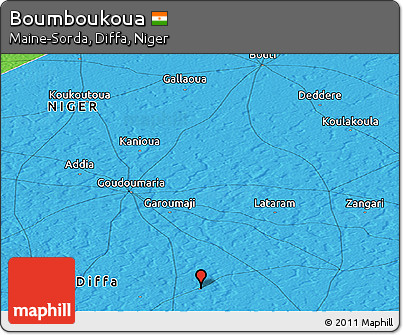 Political Panoramic Map of Boumboukoua