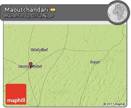 Physical 3D Map of Maoutchandari