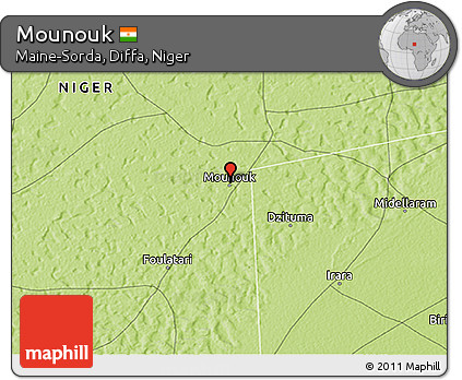 Physical 3D Map of Mounouk