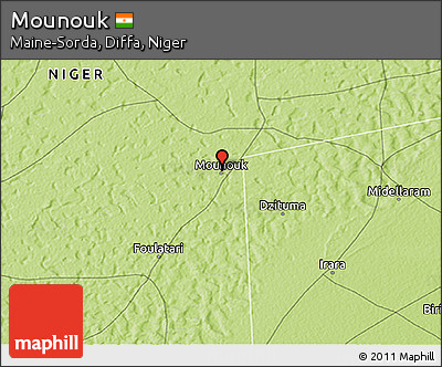 Physical 3D Map of Mounouk