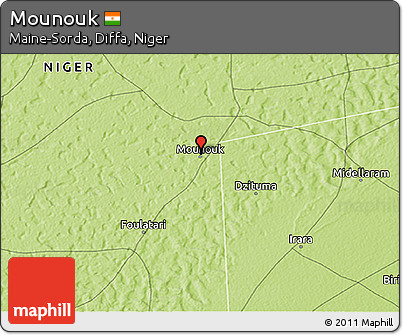 Physical 3D Map of Mounouk