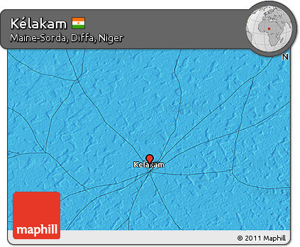 Political 3D Map of Kélakam