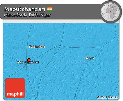 Political 3D Map of Maoutchandari