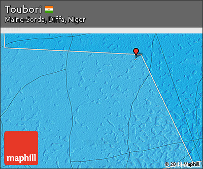 Political 3D Map of Toubori