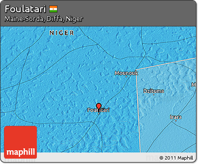 Political 3D Map of Foulatari
