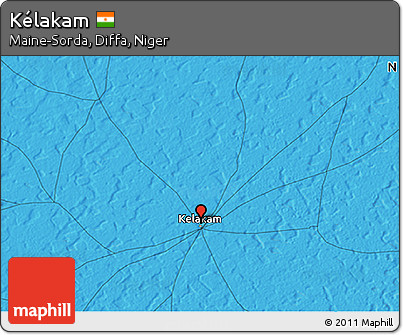 Political 3D Map of Kélakam